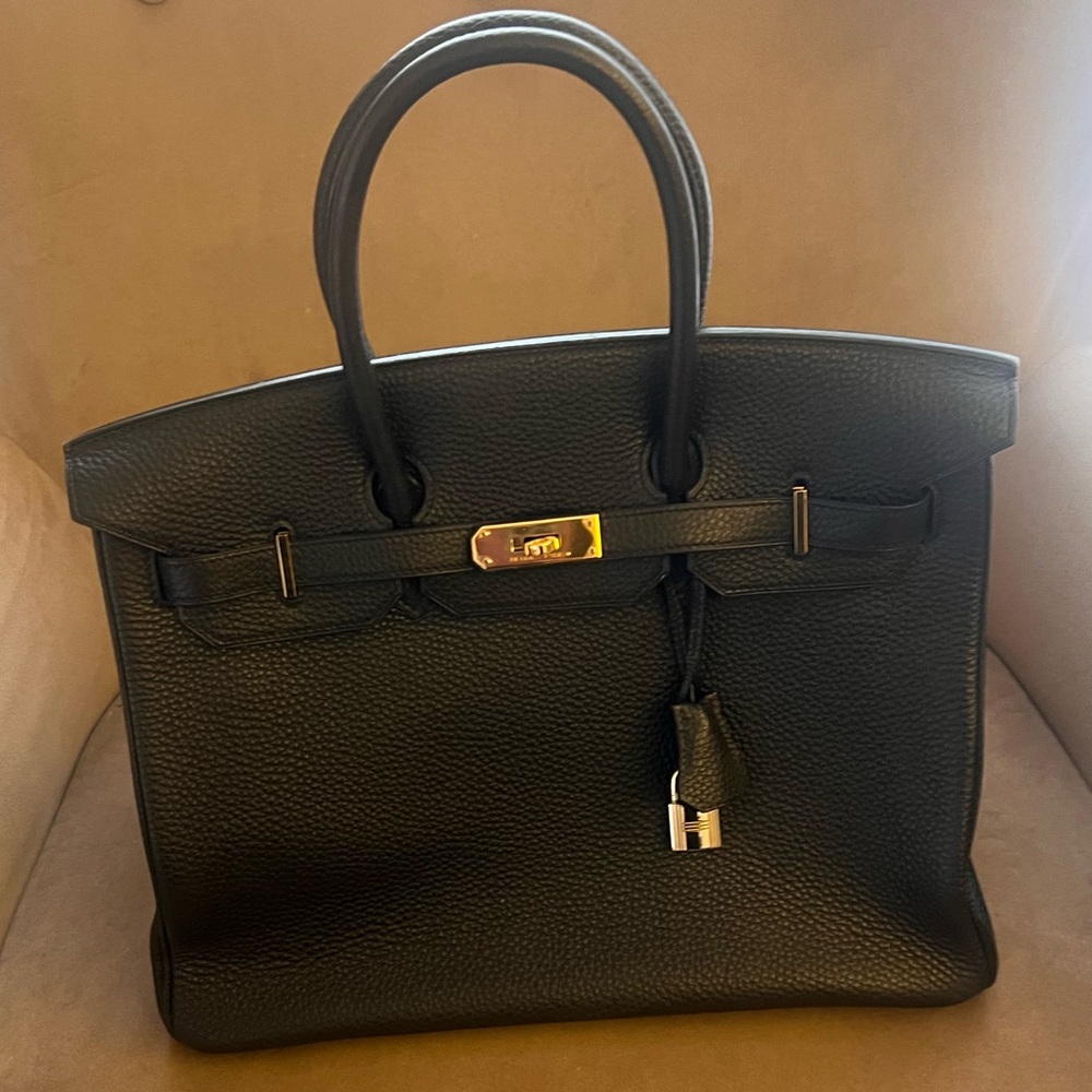Hermes Black Togo Leather Birkin Bag